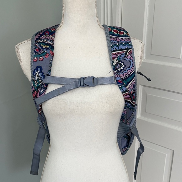 Vera Bradley Women's Lighten Up Backpack Blue Purple Pink Paisley Travel Large - Picture 6 of 13